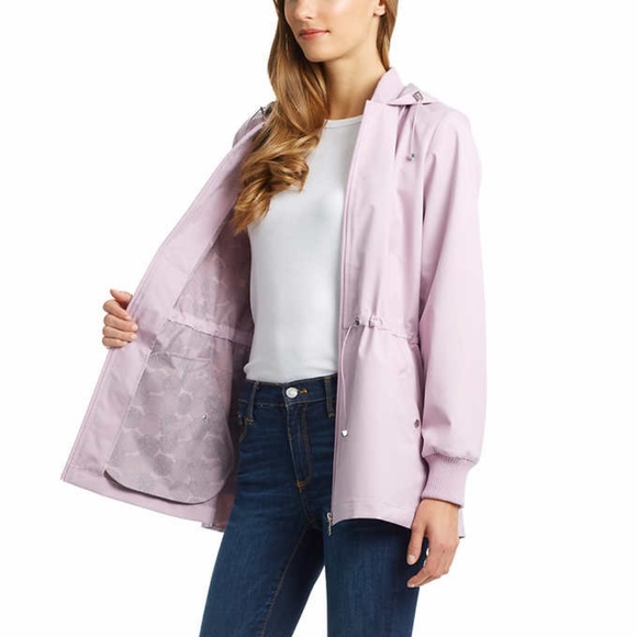 Bernardo Ladies' Ruffle Hem Jacket Light Purple - Picture 3 of 6